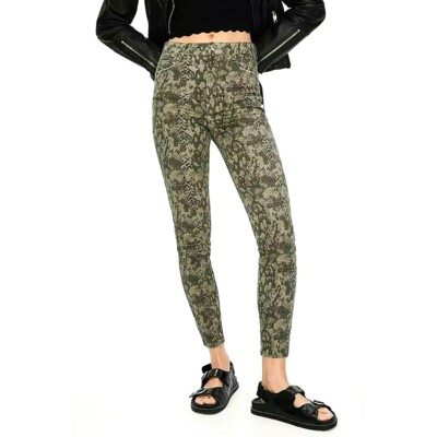 ZARA Snake Print Skinny Jeans Womens size 4 New | eBay