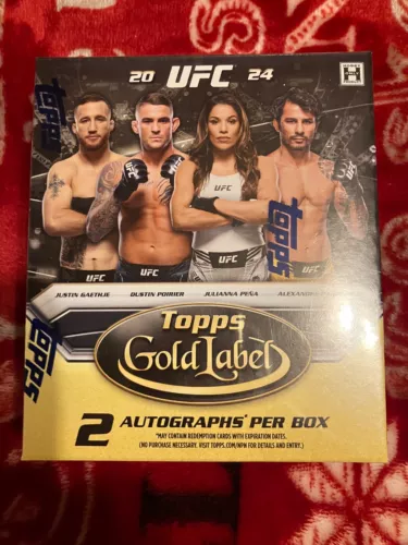 2024 Topps Gold Label UFC Hobby Box Factory Sealed 2 Autos