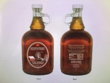 One liter glass jug of pure Vermont "organic" Maple syrup