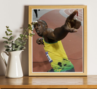 Usain Schraube: 10''x8'' professionelles Foto
