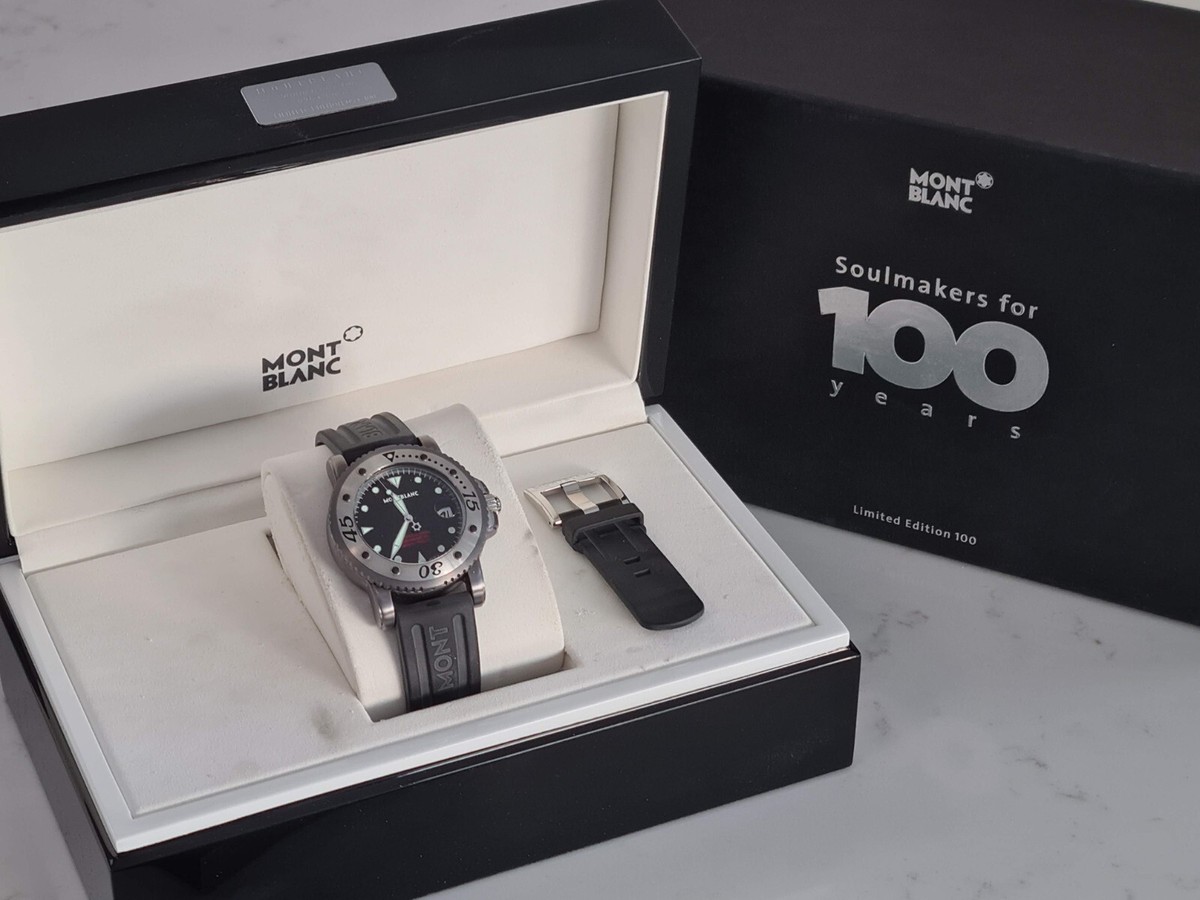 Montblanc Soulmaker 100yrs Tantalum Sport Auto 44mm Watch Limited