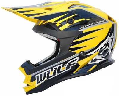 yellow dirt bike helmet