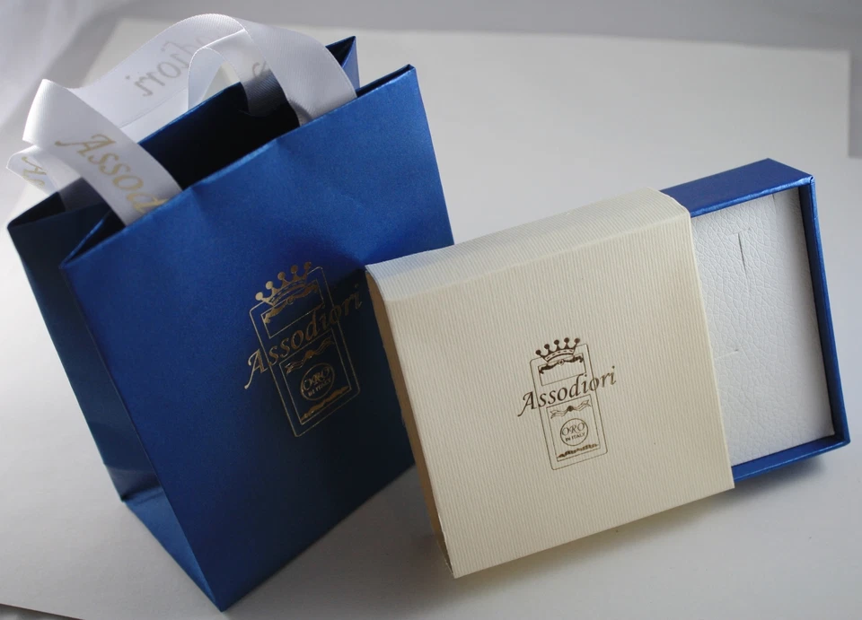 Pingente de cavalo arredondado de ouro branco 18K 32 mm liso brilhante feito na itália - Imagem 4 de 4