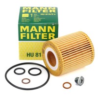 Mann Hu815/2X ÖLfilter + Schraube FüR BMW E81-88 E46 E90-93 X1 E84 Z4 E85 N40-46