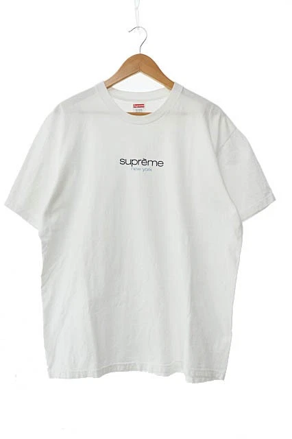Supreme 22SS Classic Logo Tee Classic Logo Print Chemise à manches courtes L Blanc Blanc