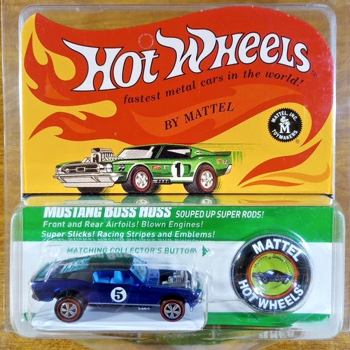 Hot Wheels RLC Spoilers Redline Ford Mustang Boss Blue Black 149/8000 2017
