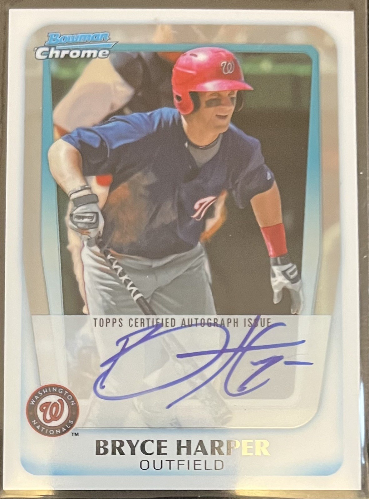 2011 Bowman Chrome BRYCE HARPER AUTO RC  # BCP 111  PHILLIES MINT