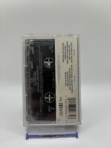 SCORPIONS Savage Amusement CASSETTE TAPE 1988 Mercury Vintage Metal - Picture 2 of 4