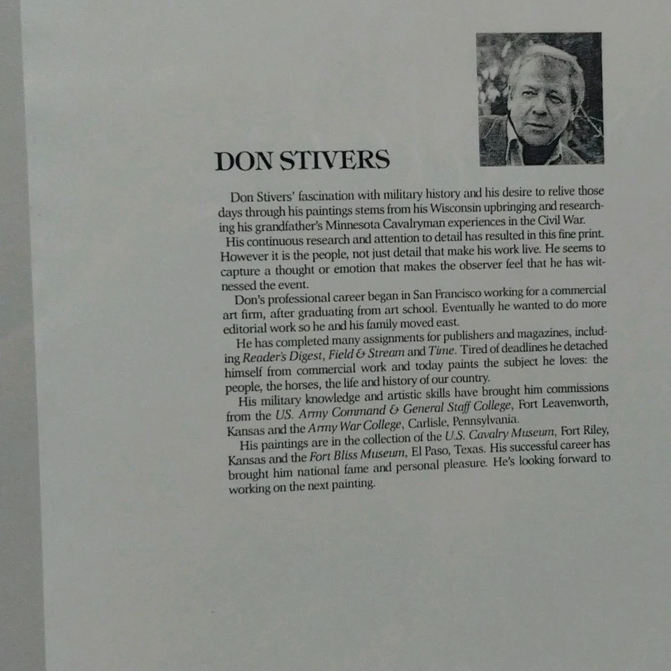 Don Stivers Army of the West—1846 Signed Limited Edition Lithograph Print 1987 - Image 4 of 4