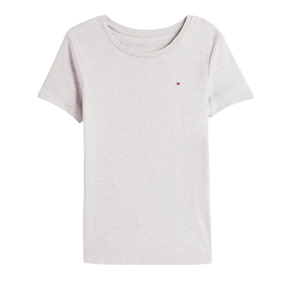 Tommy Hilfiger Women's Basic Essential Cotton T-Shirt Gray S - NEW