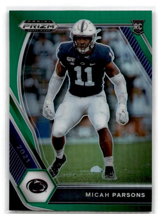 2021 Prizm Draft Picks #136 Micah Parsons Green Penn State Nittany Lions