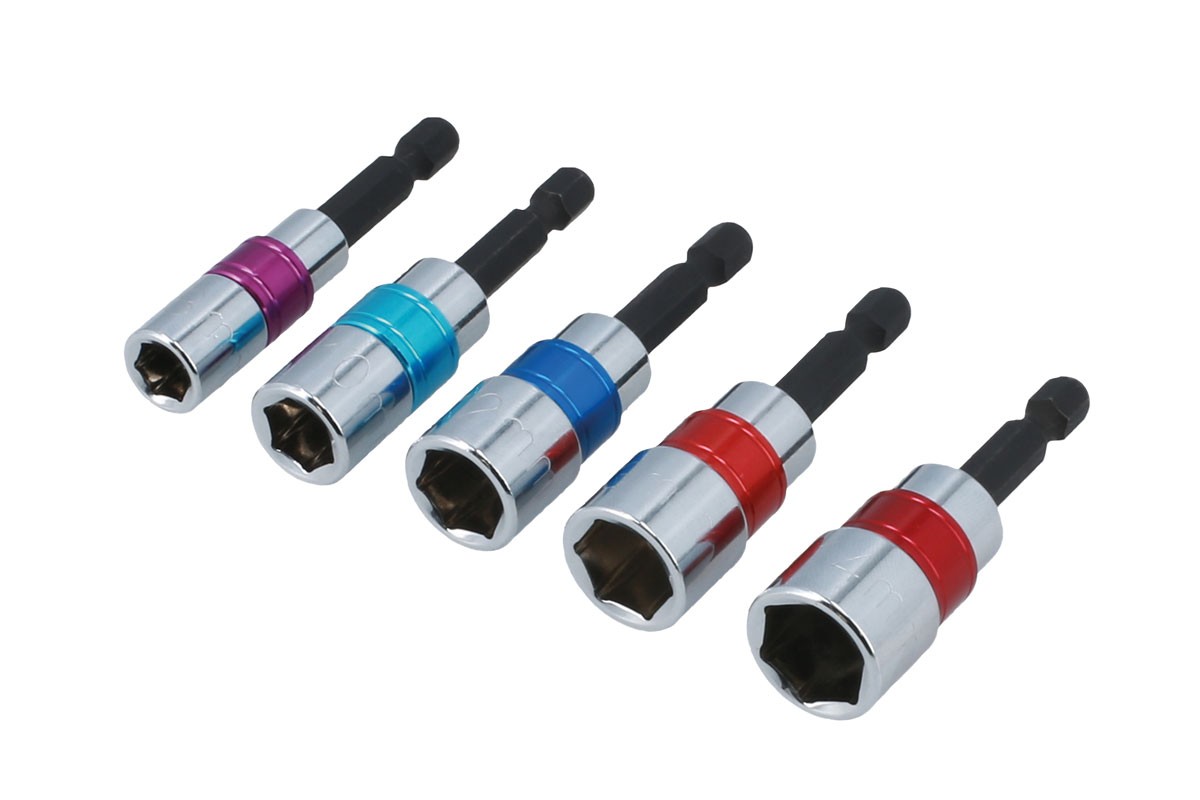 Set Di Cacciaviti A Bussola Laser Tools Con Mandrino Rapido 5 Pezzi 8947