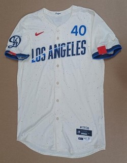 BRENT HONEYWELL Jr. #40 MLB Team Issued 4/18/2025 DODGERS "City Connect" JERSEY