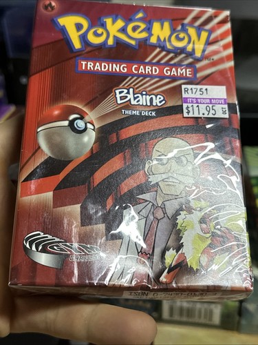 Blaine Gym Challenge 2000 SEALED Theme Deck Vintage WOTC Pokémon Card TCG - Picture 3 of 10