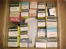 21 pc Vintage Various Brands Radio/TV Vacuum Tubes