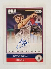 COOPER NEVILLE 2026 Onyx Vintage ON-CARD AUTO #'d 830/880 