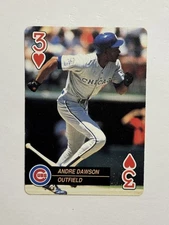 1992 US Playing Card Baseball Aces Box Set Andre Dawson #3H HOF
