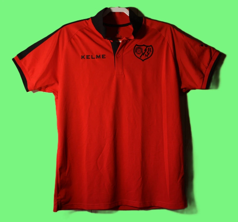 258/ Rayo Vallecano Polo Original Rojo /Talla L /Kelme - Imagen 1 de 2