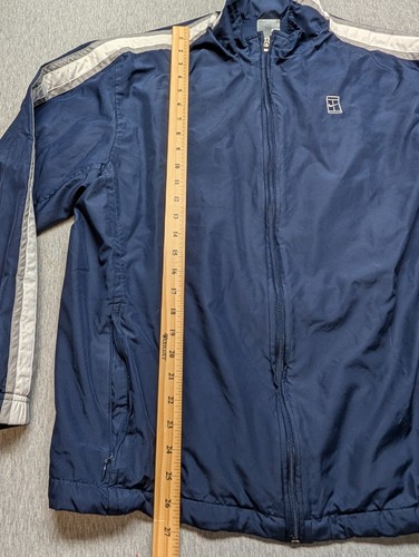 Vintage Nike Men's Challenge Court Windbreaker Jacket Navy Med Full Zip Tennis - Picture 6 of 8