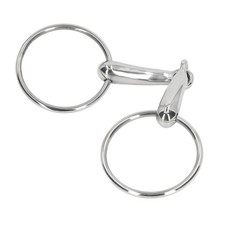 ❀Horse Snaffle Bit Stainless Steel Horse Mouth Bit Jointed Chewing Mouth Rol PHA