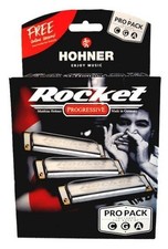 Hohner Rocket Harmonica Pro Pack of 3 in C, G,  A Made in Germany FREE SHIPPING