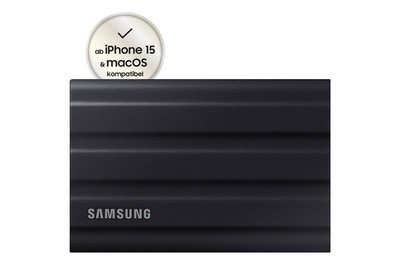 Samsung Portable SSD T7 Shield USB 3.2 Gen 2 - 1 TB Schwarz Speicher: 1 TB