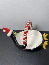 Cracker Barrel Holiday Candy Dish 7" Tall 6" Diameter Great Condition