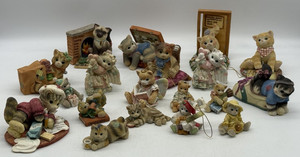 Vtg Calico Kittens Cat Figurines Ornaments Lot 19 Enesco Priscilla Hillman Resin