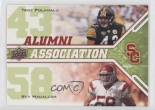 2009 Draft Edition Alumni Association Green Rey Maualuga Troy Polamalu HOF 0d8