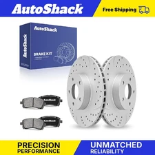 Front Drilled Slotted Brake Rotors Ceramic Pads for Subaru Legacy Forester