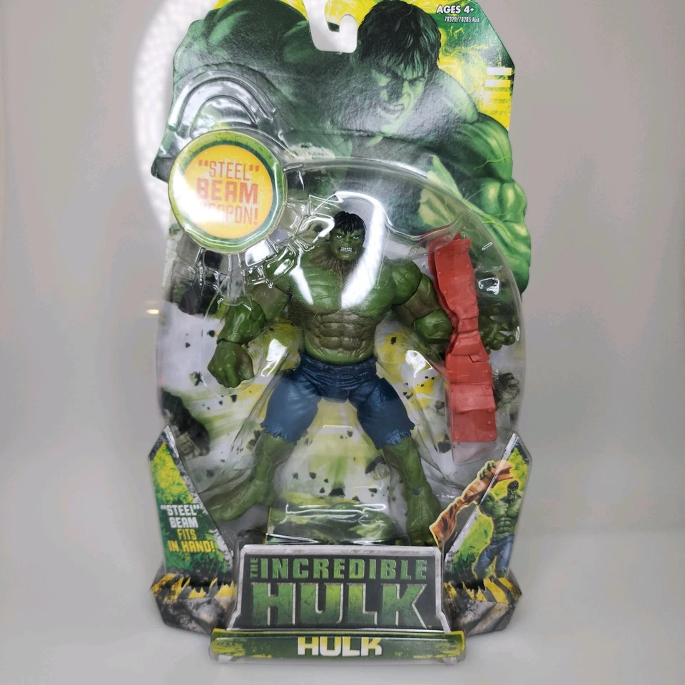 НЕВЕРОЯТНЫЙ ФИЛЬМ ХАЛК ХАЛК С Оружием со Стальной Балкой Hasbro 2008 Marvel - РЕДКИЙ - Изображение 4 из 4