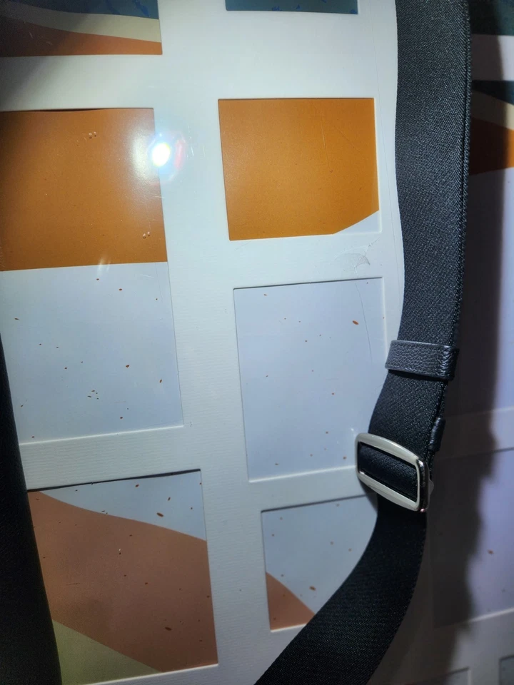 Authentic Coach Leather Crossbody Messenger Briefcase Bag Men Black Pebble Strap - Image 4 of 4