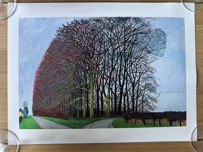 David Hockney Bigger Trees Near Water Print Unframed | eBay UK