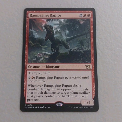 Rampaging Raptor Rampaging Raptor - March of the Machine MTG NM | eBay