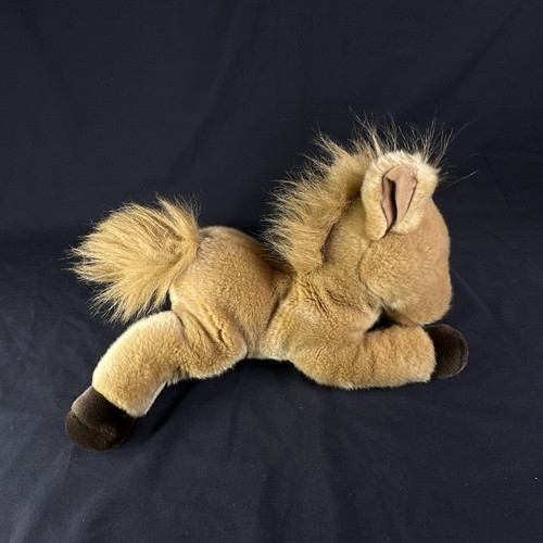 Aurora World Plush Brown Horse Floppy Bean Bag 10" Long Stuffed Animal - Picture 2 of 9