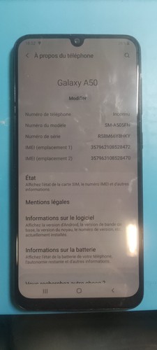 Samsung Galaxy A50 SM-A505FN/DS - 128Go - Noir - Photo 3/5