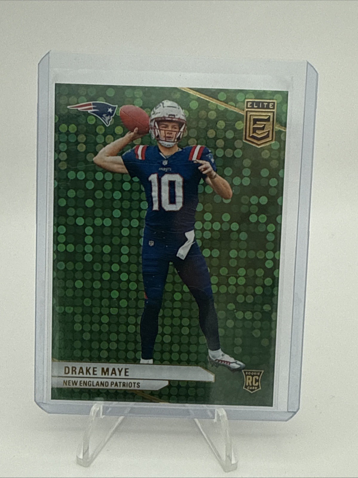 2024 Panini Donruss Elite - Rookies Drake Maye #185 Green Disco (RC)
