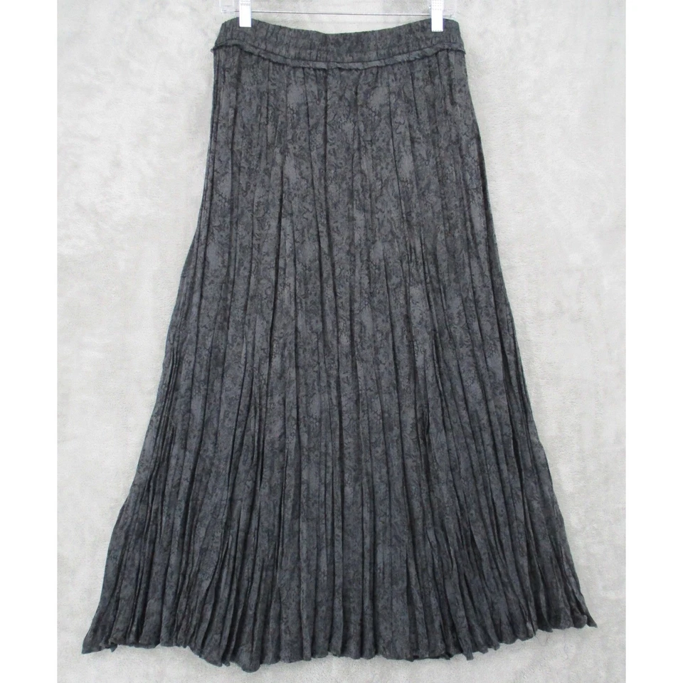 Falda Zara Mujer Grande Floral Escoba Faisán Maxi Cordón Boho Gris Foto 2 de 4