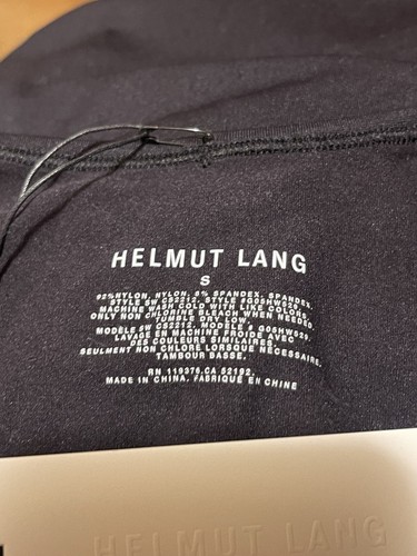New ~ Helmut Lang Black Strappy Camisole Tank Top Size Small ~ MSRP $59 - Picture 6 of 7