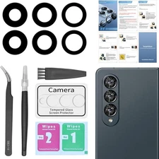 2 Pack for Samsung Galaxy Z Fold 4 Back Rear Camera Lens Glass Replacement