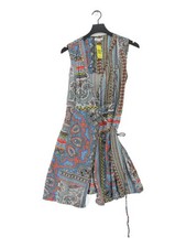 Monsoon Wrap Midi Dress UK14 in Multi