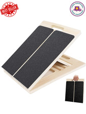 Slant Board for Calf Stretching, Adjustable Wooden Incline Board Anti-Slip