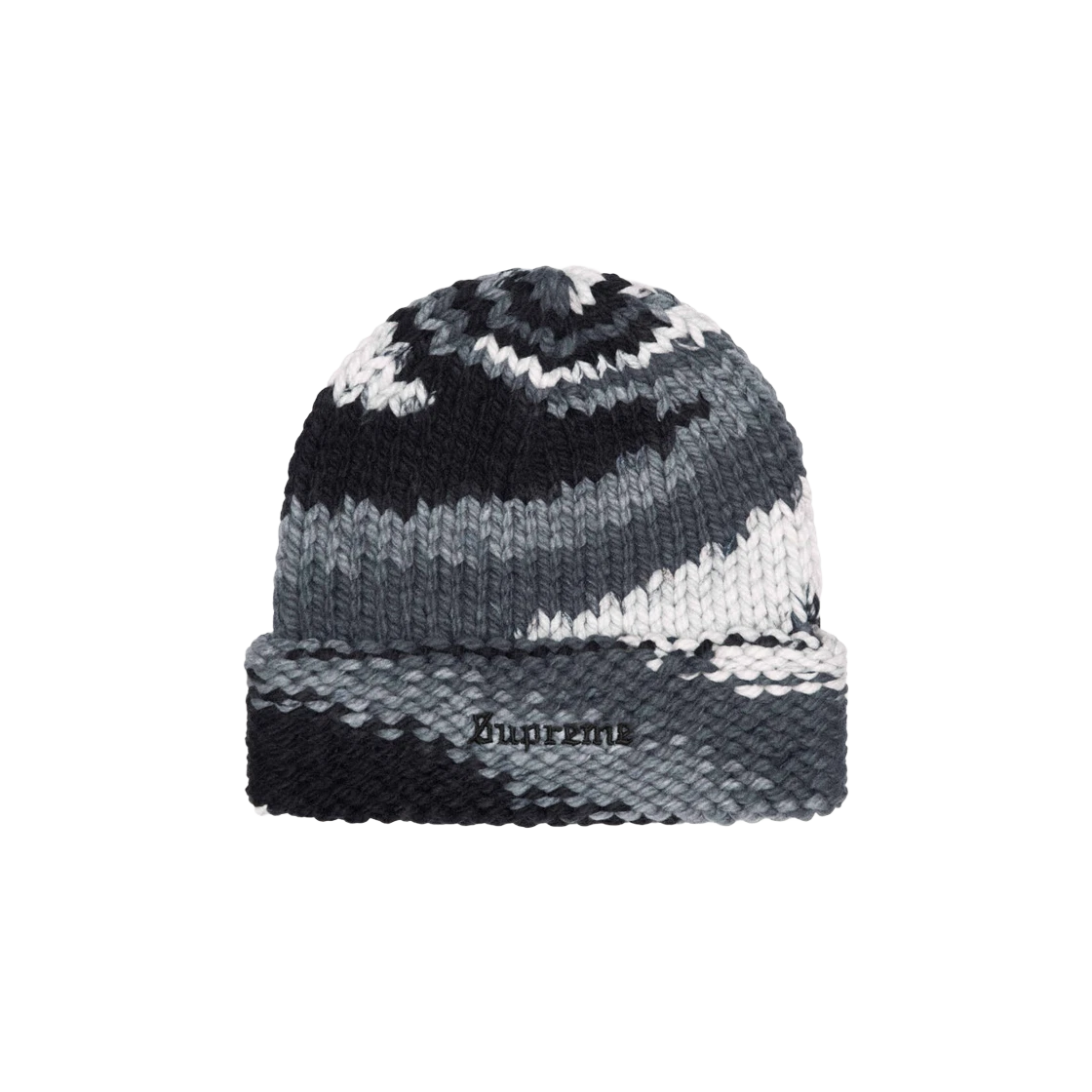Bonnet noir Supreme Gradient Spacedye   24SS