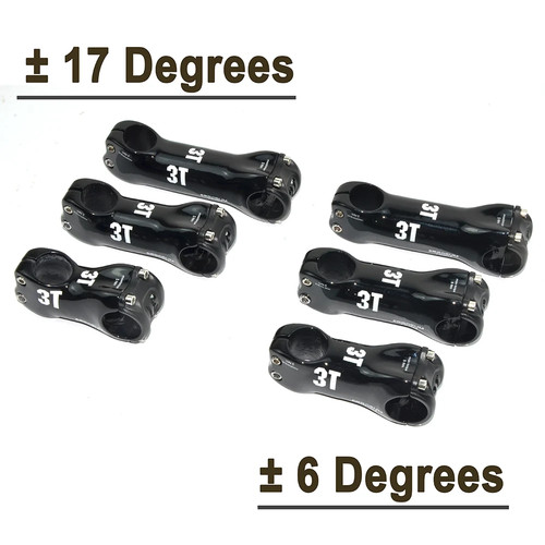 3T Road Bike Stem Carbon Fiber Mtb Handlebar Stem Angle 6/17° Degree 28.6mm Part - Picture 6 of 44