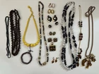 Vintage Costume Jewelry Lot 8 Pairs Earrings and 7 Necklaces
