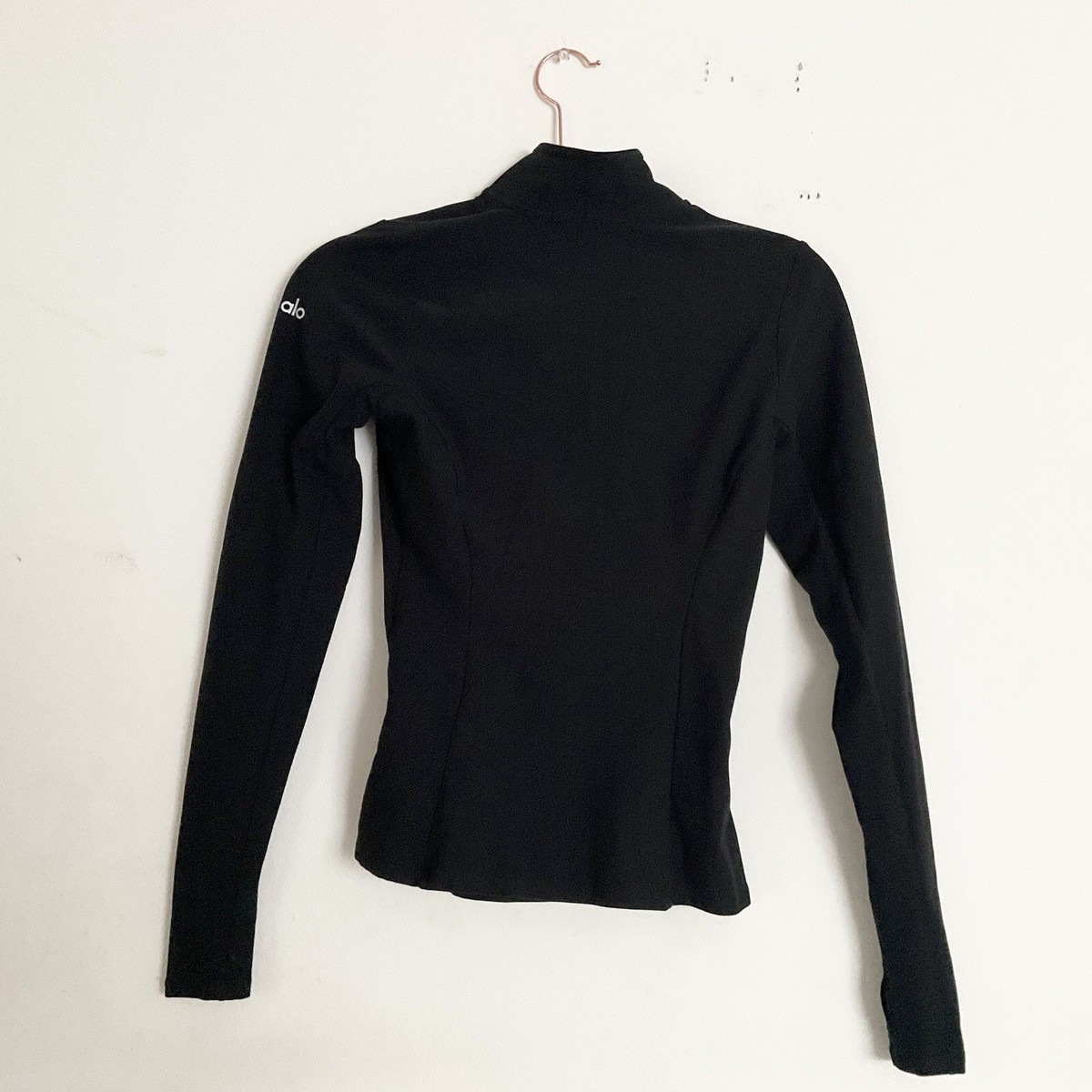 Alo Yoga Alosoft 1/2 Zip Rapid Pullover Black XXS | eBay