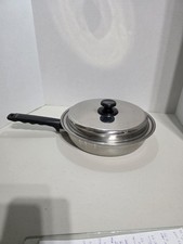 Lifetime 18-8 Stainless Steel 10" Skillet Fry Pan with Lid Made In USA