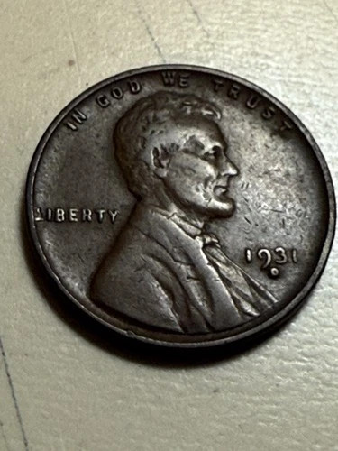 1931-D  Lincoln Wheat Cent - Very Fine Denver Mint Coin