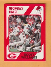 Scott Williams Georgia Bulldogs 1989 Card #99 Charlotte North Carolina