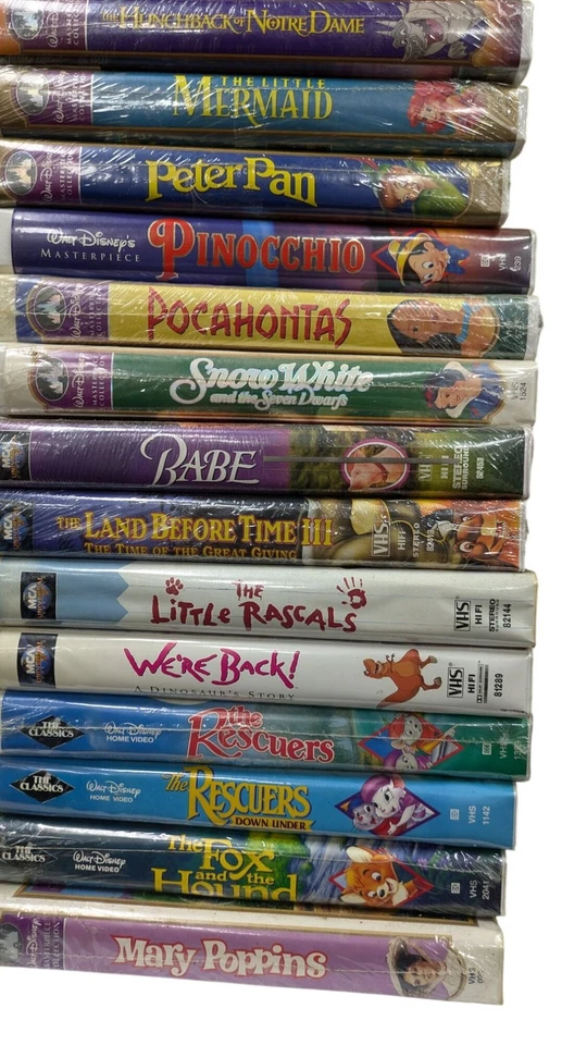 Lot Of 32 Walt Disney & Classic VHS, Fox Videos, MCA Videos High Dollar AUTH Foto 4 de 4